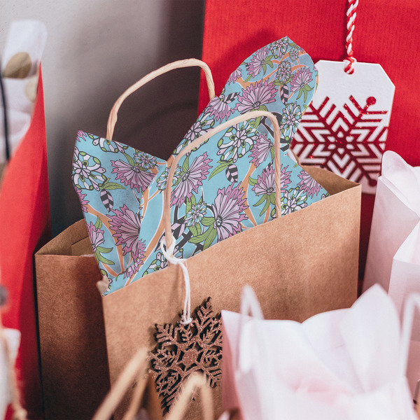 Summer Flowers Tissue Paper - In Gift Bag