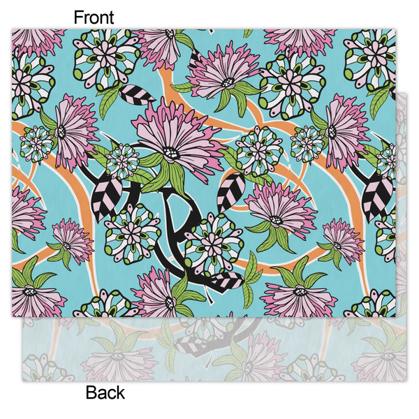 Summer Flowers Tissue Paper - Lightweight - Medium - Front & Back