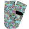 Summer Flowers Toddler Ankle Socks - Single Pair - Front and Back