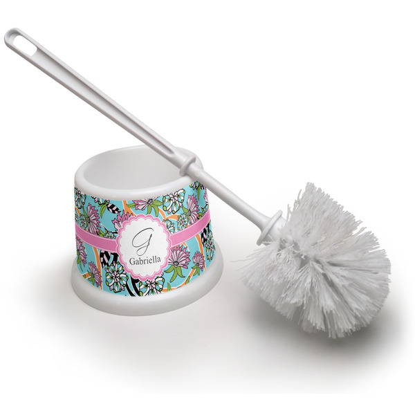 Custom Summer Flowers Toilet Brush (Personalized)