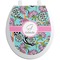 Summer Flowers Toilet Seat Decal (Personalized)