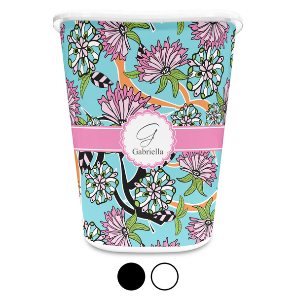 Summer Flowers Custom Waste Basket