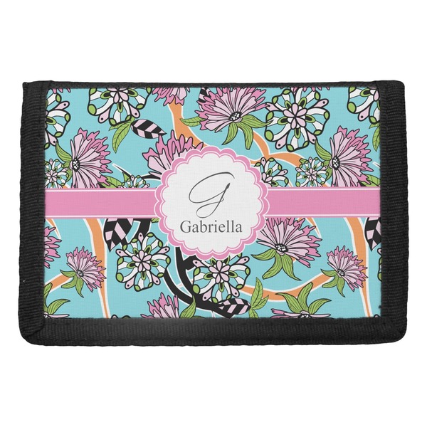 Custom Summer Flowers Trifold Wallet (Personalized)