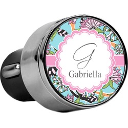 Summer Flowers USB Car Charger (Personalized)