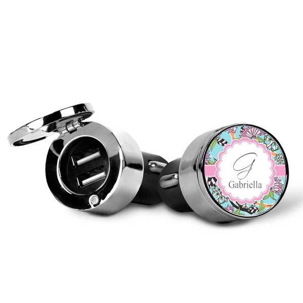 Summer Flowers USB Car Charger