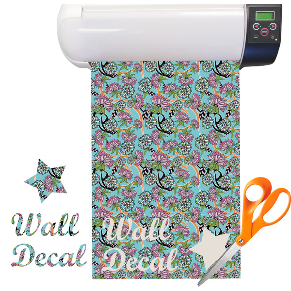 Custom Summer Flowers Vinyl Sheet (Re-position-able)