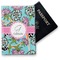 Summer Flowers Vinyl Passport Holder (Personalized)
