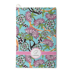 Summer Flowers Waffle Weave Golf Towel (Personalized)
