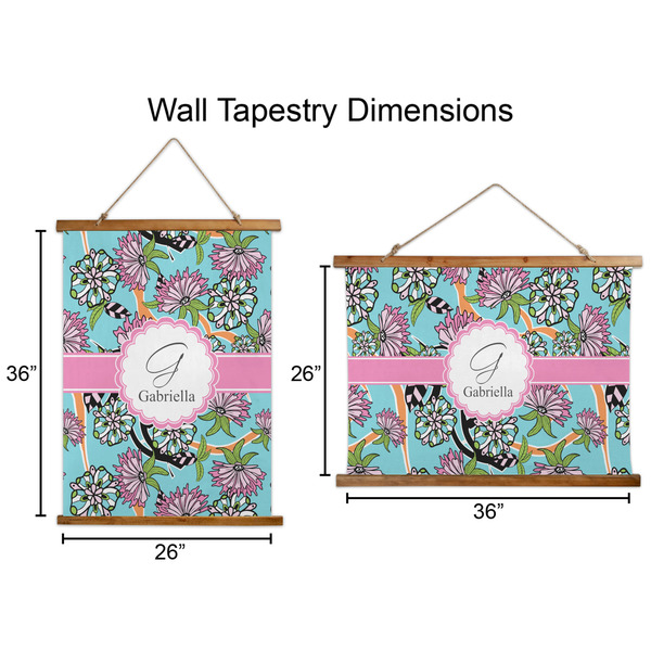 Summer Flowers Wall Hanging Tapestries - Parent/Sizing