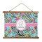 Summer Flowers Wall Hanging Tapestry - Wide (Personalized)