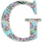 Summer Flowers Wall Letter Decal
