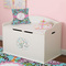 Summer Flowers Wall Monogram on Toy Chest