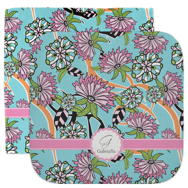 Custom Summer Flowers Facecloth / Wash Cloth (Personalized)
