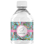 Summer Flowers Water Bottle Labels - Custom Sized (Personalized)