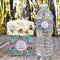 Summer Flowers Water Bottle Label - w/ Favor Box