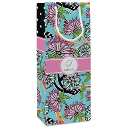 Summer Flowers Wine Gift Bags - Gloss (Personalized)