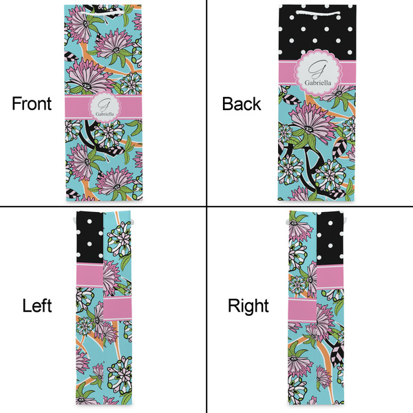 Summer Flowers Wine Gift Bag - Matte - Approval