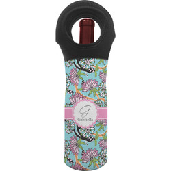 Summer Flowers Wine Tote Bag (Personalized)