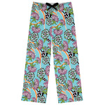 Summer Flowers Womens Pajama Pants - XL