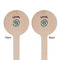Summer Flowers Wooden 7.5" Stir Stick - Round - Double Sided - Front & Back