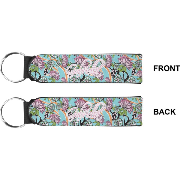 Summer Flowers Wristlet (Front + Back)