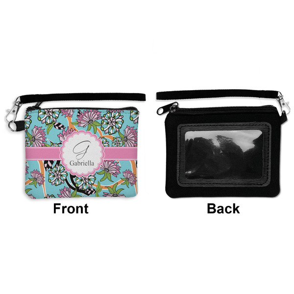 Summer Flowers Wristlet ID Cases - Front & Back