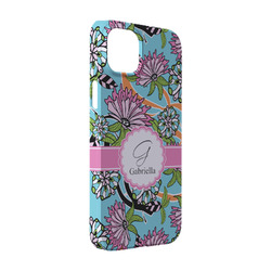 Summer Flowers iPhone Case - Plastic - iPhone 14 (Personalized)