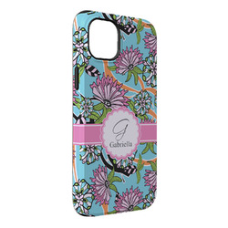 Summer Flowers iPhone Case - Rubber Lined - iPhone 14 Plus (Personalized)