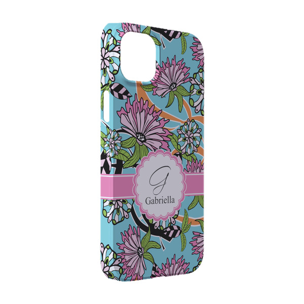 Custom Summer Flowers iPhone Case - Plastic - iPhone 14 Pro (Personalized)