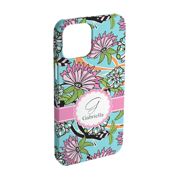 Custom Summer Flowers iPhone Case - Plastic - iPhone 15 (Personalized)