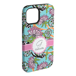 Summer Flowers iPhone Case - Rubber Lined - iPhone 15 Plus (Personalized)