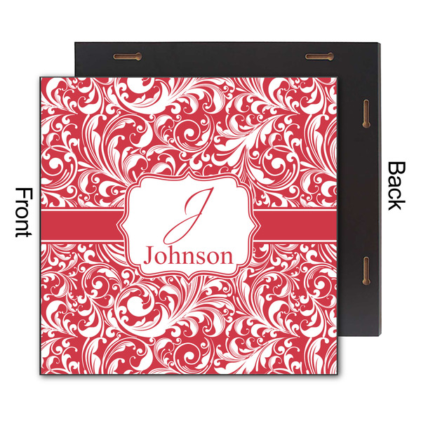 Swirl 12x12 Wood Print - Front & Back View