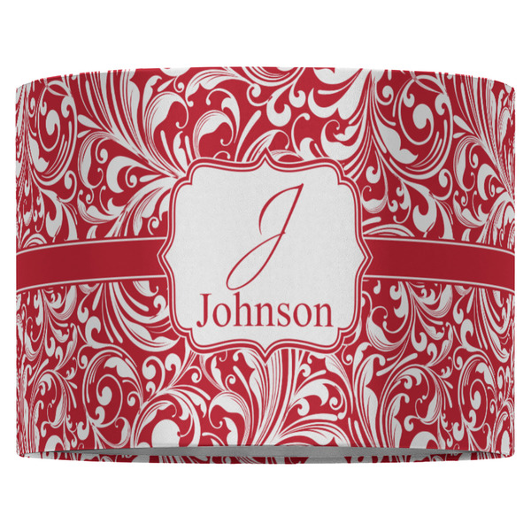 Swirl 16" Drum Lampshade - FRONT (Fabric)