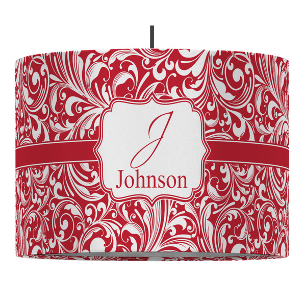 Custom Swirl Drum Pendant Lamp (Personalized)