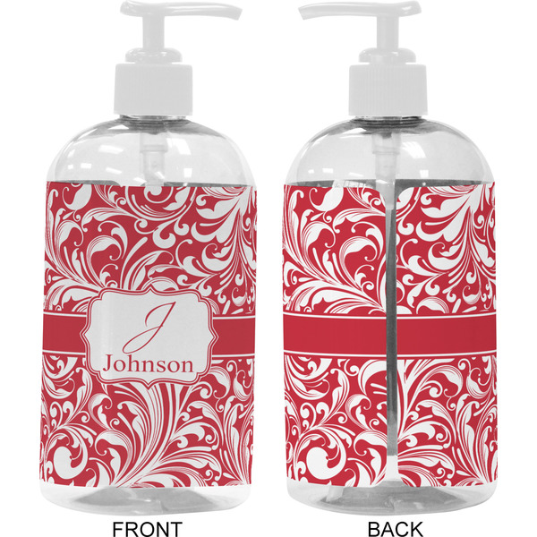 Swirl 16 oz Plastic Liquid Dispenser- Approval- White