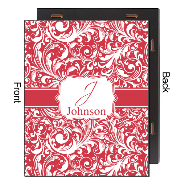 Swirl 16x20 Wood Print - Front & Back View