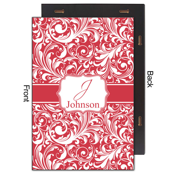 Swirl 20x30 Wood Print - Front & Back View