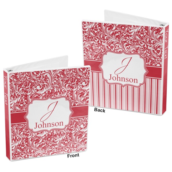 Swirl 3-Ring Binder Front and Back