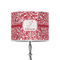 Swirl 8" Drum Lampshade - ON STAND (Poly Film)