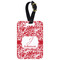 Swirl Metal Luggage Tag w/ Name and Initial