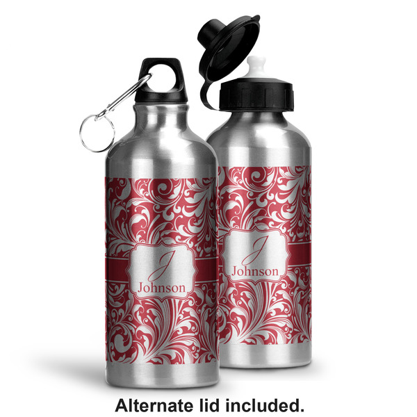 Swirl Aluminum Water Bottle - Alternate lid options