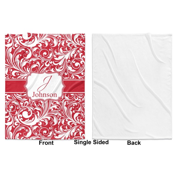 Swirl Baby Blanket (Single Side - Printed Front, White Back)
