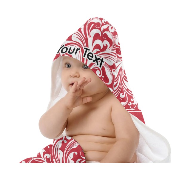 Swirl Baby Hooded Towel on Child