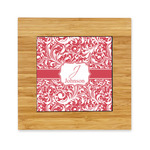 Swirl Bamboo Trivet with Ceramic Tile Insert (Personalized)