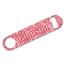 Swirl Bar Bottle Opener w/ Name and Initial