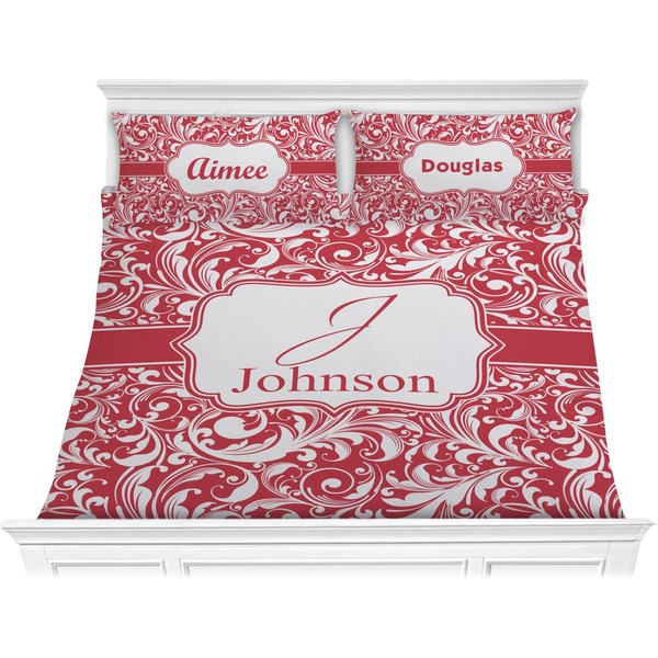 Custom Swirl Comforter Set - King (Personalized)
