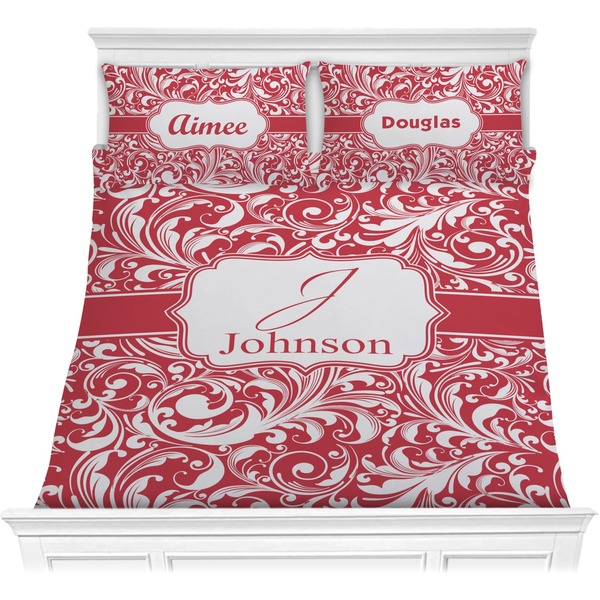 Custom Swirl Comforter Set - Full / Queen (Personalized)