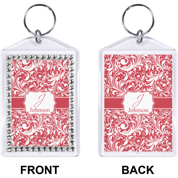 Swirl Bling Keychain (Front + Back)