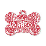 Swirl Bone Shaped Dog ID Tag - Small (Personalized)