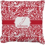 Swirl Faux-Linen Throw Pillow 26" (Personalized)